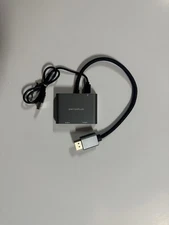 DisplayPort to Dual Display Port Adapter [4K@60Hz] DP Splitter 1 in 2 Out Ext...