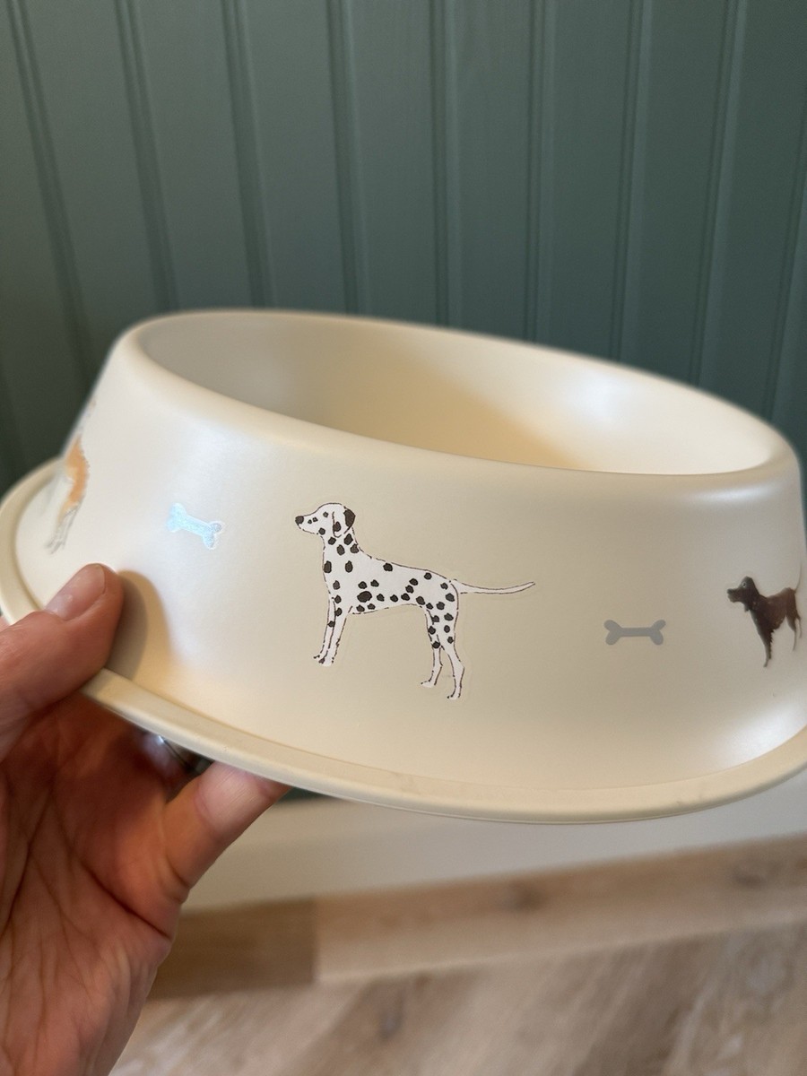 New Sophie Allport Large Woof Country Dog Bowl, Labrador, Pointer