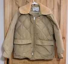 Vintage Schott Bros Goose Down Prime Northern Jacket Sz XL Coat Ranchers