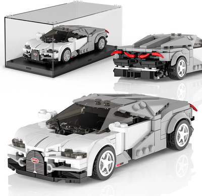 27102 Hybrid Speed Champion Technik Car Building Set & Display Case, MOC Classic
