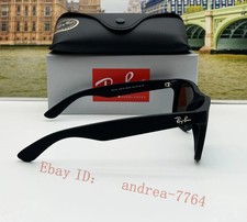Ray-Ban RB4165 Justin Sunglasses Polarized Blue Lens Matte Black Frame 54mm Men 7
