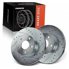 10.20 inch 259 mm Disc Brake Rotors Compatible Front Drilled and Slotted