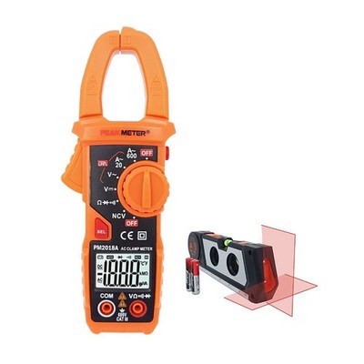 Digital Clamp Meter Auto-Ranging Multimeter Amp Voltage Tester Measure AC... 