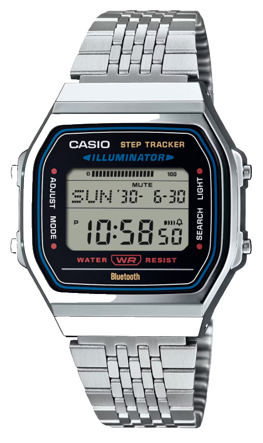 Casio Vintage Digital Silver Stainless Steel Unisex Watch ABL100WE-1A