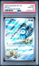 PSA 10 Piplup 098/094 2025 Phantasmal Flames Illustration Rare Pokemon Card