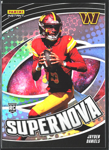Jayden Daniels Rookie Card RC 2024 Panini Instant Supernova Short Print /451!