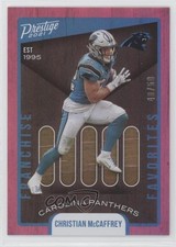 2021 Prestige Franchise Favorites Xtra Points Pink 40/50 Christian McCaffrey jc3