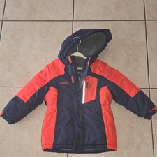 OshKosh Unisex Kids Size 5 Colorblock Nylon Hooded Insulated Ski Jacket