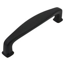  Pack 4390FB Flat Black Modern Cabinet Hardware Handle Pull - 3-1/2" Inch 25