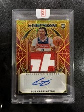 2024-25 Panini Obsidian BUB CARRINGTON Electric Etch Molten Mojo Auto /10 RPA