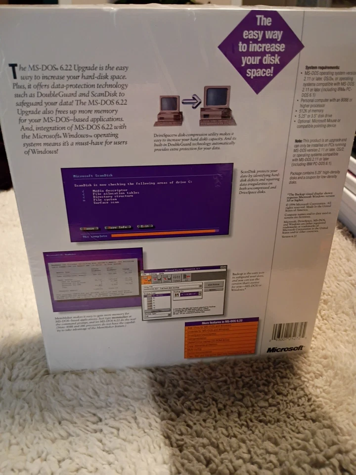 Microsoft MS-DOS 6.22 dischi di aggiornamento - Immagine 2 di 3