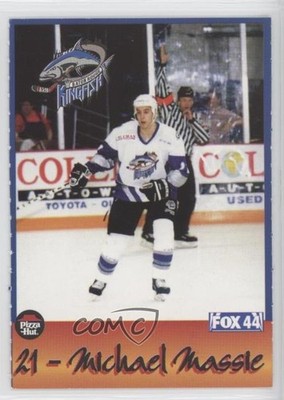 1998-99 Baton Rouge Kingfish Team Issue Michel Massie #21 1d3