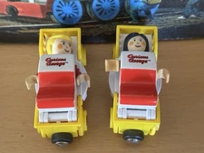 32922 Brio Wooden Train Curious George Hospital Bed Cars! Thomas! VHTF!