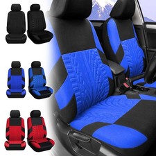 For Chevrolet Silverado 1500 Car Seat Covers Polyester Cloth Front Protector Set