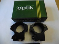 Richter Optiks 2 Piece Scope Mounts For Air Rifles 1/ 25mm Tube 9-11cm Rail Med Richter Optiks 2 Piece Scope Mounts For Air Rifles 1/ 25mm Tube 9-11cm Rail Med