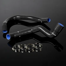 Silicone Radiator Hose Fit For 1991-2001 Jeep Cherokee XJ 4.0 l6 Black 2Pcs