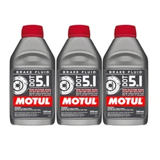 Motul DOT 5.1 Brake Fluid 100% Synthetic Brake Fluid 100951 500ml 3 Pack