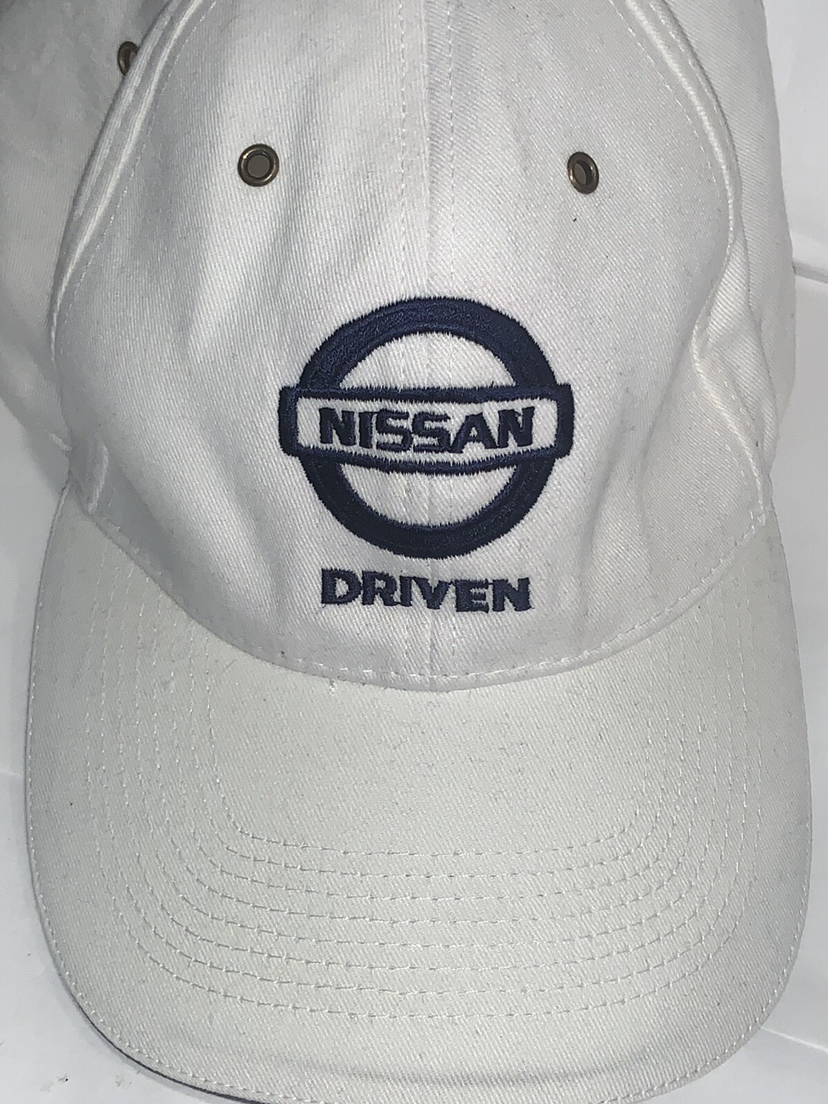 NISSAN DRIVEN HAT CAP ADJUSTABLE STRAPBACK WHITE - image 3