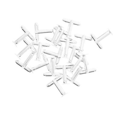 10 Paar Manschettenknöpfe Zubehör Manschettenknopf Blanko Rücken Platte 8 mm Pads Silber Weiß