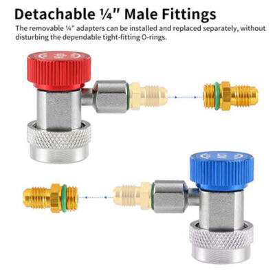 HVAC Quick Connector Fittings For Car AC 2-Piece R134a Quick - Foto 2