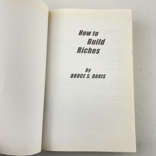 How To Build Riches by Bruce Davis (1998) Book Making Money Finance - Picture 12 of 15