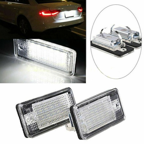 2x 18SMD DEL plaque d'immatriculation lampe lumière 12V pour Audi A3 S3 A4 A6 B6 B7 Q7 - Photo 7/8