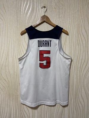 USA BASKETBALL SHIRT JERSEY NIKE 651623-100 sz L MEN #5 KEVIN