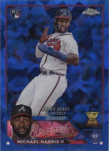 Michael Harris II 2023 Topps Chrome Update Sapphire Autograph Auto