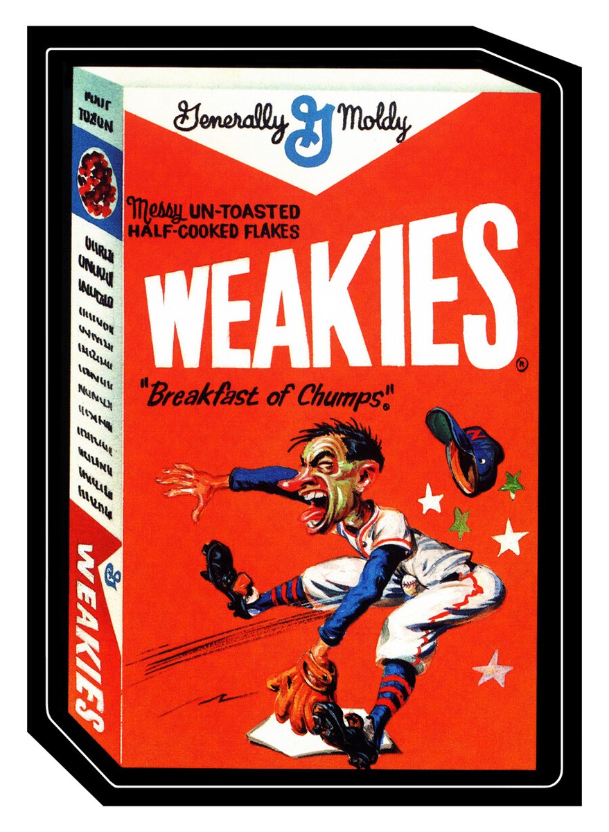ワイクラー　1枚　おまけあり Trading Card Poster-Wacky Package Series 1-Weakies Breakfast