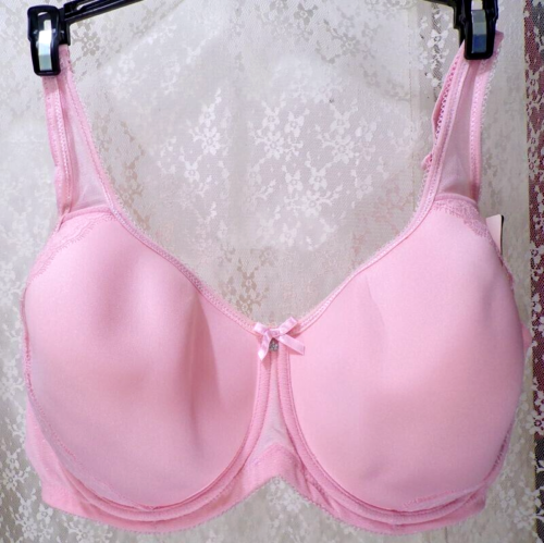 Wacoal 36H Padded Full Coverage Seamless Bra 853186 Smoothing Pretty Pink NWT