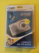 Coby Model CX-50 Pocket AM/FM Radio with Headphones Sealed