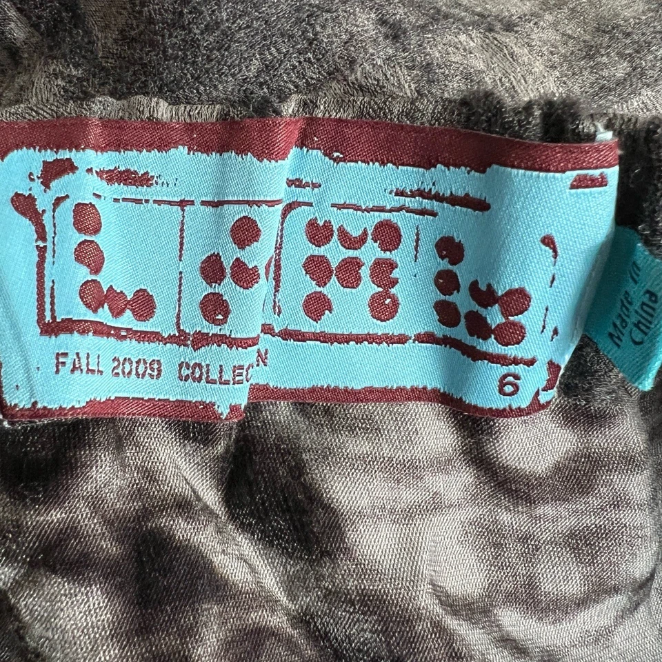 L.A.M.B. Minifalda de lana seda asimétrica gris talla 6 by Gwen Stefani Foto 3 de 4