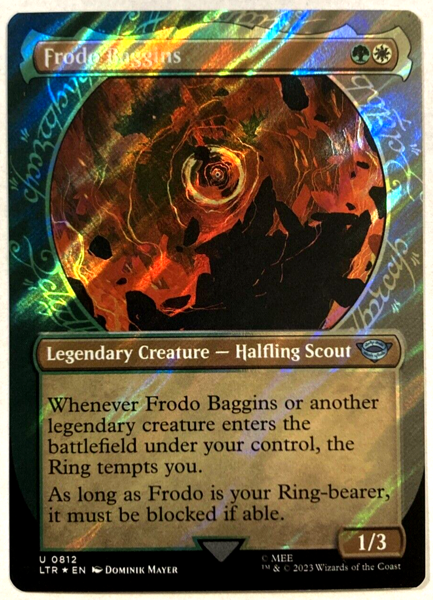 frodo baggins mtg card Magic The Gathering - The Lord of the Rings it must be blocked if able. MTG Frodo Baggins Lord of