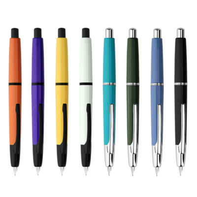 MAJOHN A2 Press Retractable Fountain Pen EF Nib Resin Writing