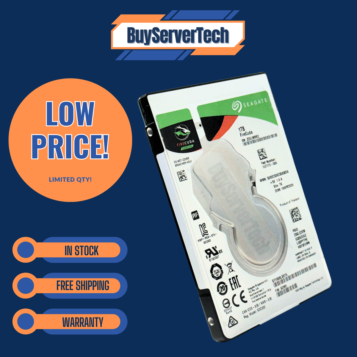 Firecuda Seagate Desktop Sshd 1tb Seagate FireCuda 1TB SSHD SATA