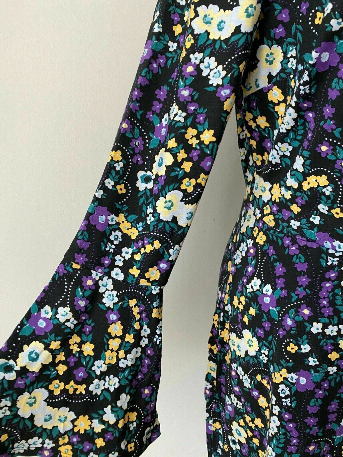 Simply be Floral Wrap Dress Size 14 image 3