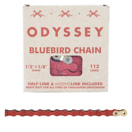 Odyssey Bluebird 1/2 x 1/8 Single Speed 112 Links BMX Bicycle Chain - Picture 4 of 11