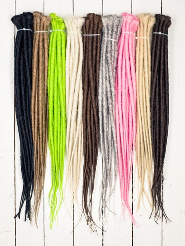DreadLab - Individual Extremo Sintético Rastas (Pack De 10) Backcombed Postizas - Picture 3 of 17