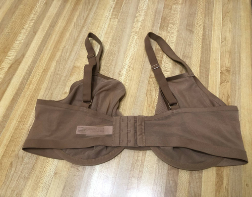 Sujetador de malla marrón Auden 36DD sin forro Demi con aros - Imagen 3 de 5