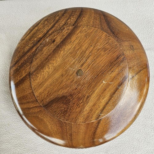 Monkey Pod Hand Carved Wooden Serving Storage Bowl with Lid MCM Tiki Philippines - Picture 8 of 12
