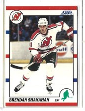 1990-91 Score Hockey NHL Brendan Shanahan New Jersey Devils #146 Hall of Fame +