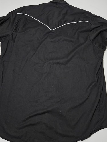 Rockmount Ranch Wear Mens Shirt Size 18-35 Black Snap Button Tru West Floral - Picture 9 of 11