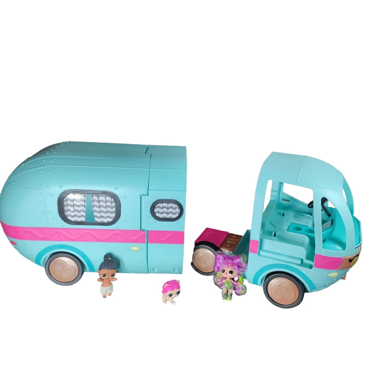 2019 LOL Surprise 2 in 1 Glamper Camper Van Playset Doll House W/Dolls MGA  ENT