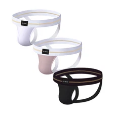 1,3 Pack Mens Briefs Athletic Jock Strap Jockstrap Wide Waistband Underwear