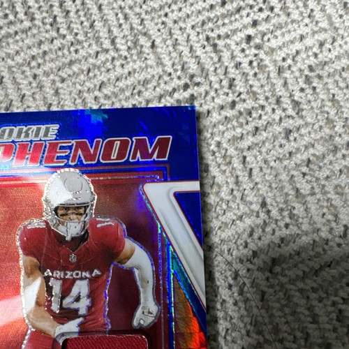 2023 Panini Donruss Optic Michael Wilson Rookie Phenom Blue Hyper Rc Patch RP-MA - Picture 3 of 10