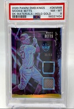 2020 Panini DMD Kings Mookie Betts Holo Gold Serial #39/50 PSA 8 Game Worn Patch