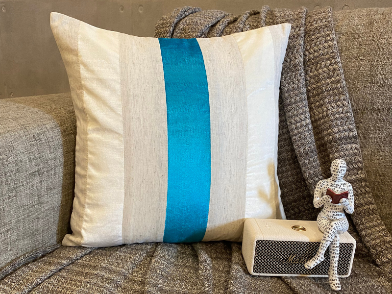 Sofa Cushion Cover Blue 16