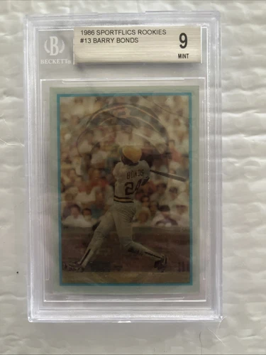 1986 Sportflics Rookies Barry Bonds #13 BGS 9. Nice Card