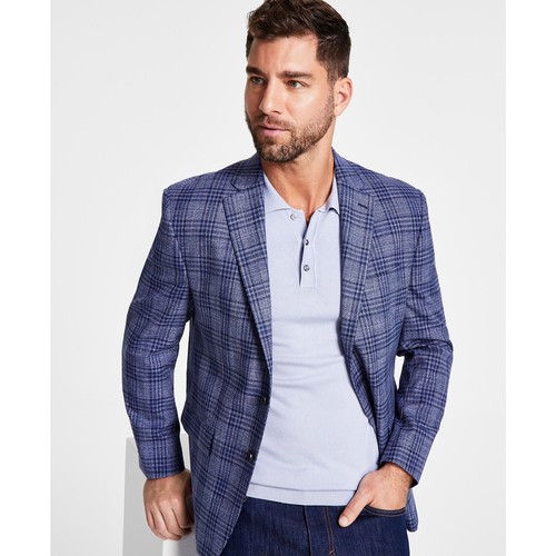 LAUREN RALPH LAUREN Men's Classic-Fit UltraFlex Stretch Blue Plaid Sport Coat - Bild 11 von 16