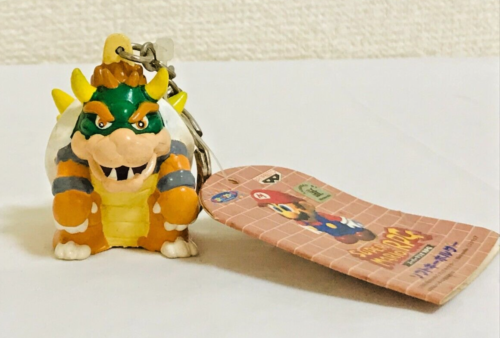 Super Mario RPG SNES Bowser Rare Key Chain Figure Nintendo Square Banpresto 1995 - Zdjęcie 1 z 8